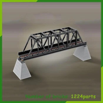 1224 бр. Желязна Ферма Железопътен Мост Строителни Блокове САМ Тухли Модулен Модел Играчки За Творческа Събрание Подарък на Бебето MOC-51141