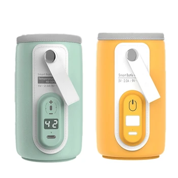 USB-нагревател за бебешки шишета, нагревател мляко, чанта за изолация на бутилки за хранене на бебета