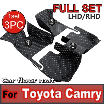 Автомобилни стелки за Toyota Camry XV50 2012 ~ 2017, набор от трайни постелки, кожена подложка, за защита от мръсотия, автомобилни аксесоари