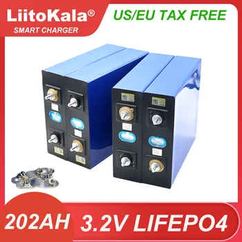 LiitoKala 3,2 V 202Ah LiFePO4 Батериите 3,2 v литиево-железен фосфат батерии за кемперов RV Golf Cart Офроуд Слънчев Вятър ДАНЪК БЕЗПЛАТНО