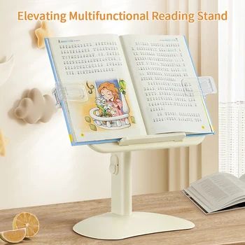 Нов студентски поставка за четене на Детски прост десктоп Регулируема по височина повдигаща легло Настолна портретно шнола фиксирани книга