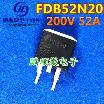 30 бр. оригинален нов FDB52N20TM FDB52N20 MOSFET N-канален 200 В 52A TO-263