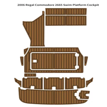 2006 Re-gal Commodore 2665 Плавательная Платформа Кокпит Мат Лодка EVA Пяна Tick Пол