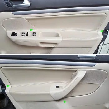 Само RHD автомобилна врата копчето от микрофибър, на капака на таблото подлакътник за VW Jetta Golf MK5 5 2005 2006 2007 2008 2009 2010