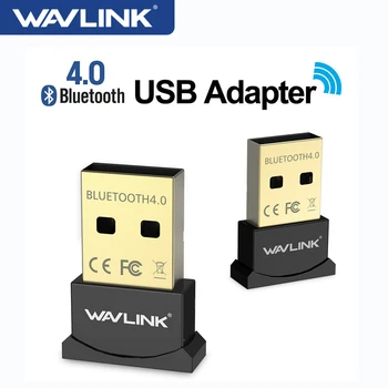 Wavlink Mini Usb Bluetooth Адаптер V4.0 Ключ с Ниска Консумация на енергия USB Адаптер Позлатени Щепсела и да Играе на Микро Ключ за КОМПЮТЪР, Лаптоп, Настолен