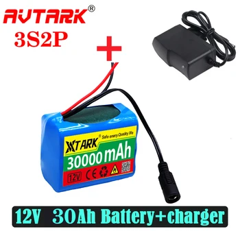 3S2P 12 от 30 000 mah батерия 18650 Литиево-йонна 30Ah Акумулаторни батерии с BMS Литиева акумулаторна батерия Такса защита + Зарядно устройство
