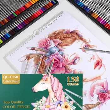 72/120/150 цветове, цветни моливи от маслен дърво, уникални цветни художествени моливи, разнообразни за възрастни, книжки за оцветяване за рисуване, писане