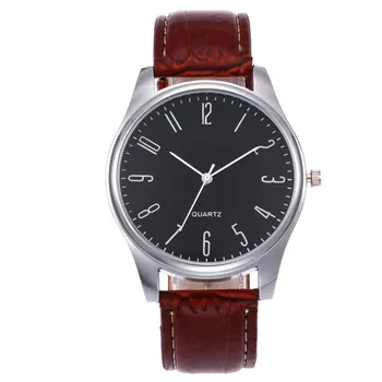 Мъжки Simple Business Fashion Leather Quartz Wrist Watch часовници мъжки ръчен montre homme watches мъжки 2023 relógio feminino