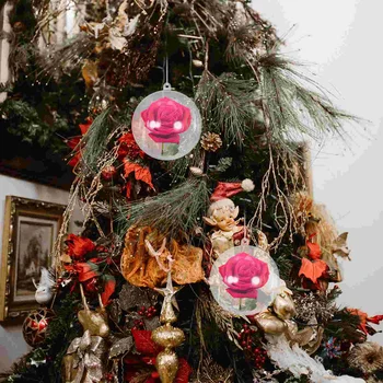Коледна украса, наполняемые пластмасови топки, вечерни украса, прозрачни окачените балони, Коледна елха, празнична украса, сватба