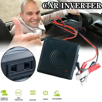 Промяна инвертор с чиста синусна вълна с мощност 180 W DC 12v AC 220 В Автомобил USB конвертор за зареждане на мобилни телефони, Converte честотен Преобразувател