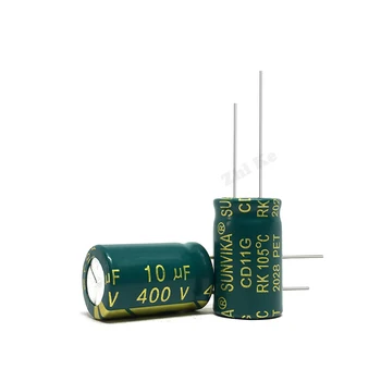 10 бр./лот 10 uf 400 алуминиеви електролитни кондензатори с размери 10 * 13 мм 400 На 10 icf 20%
