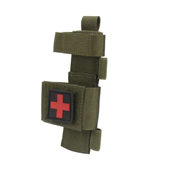 Тактически колан Molle, медицински калъфче за ножица, притежателят на ЕРП, поясная чанта, ловен военен аксесоар, чанта-кобур за съхранение на фенерчето