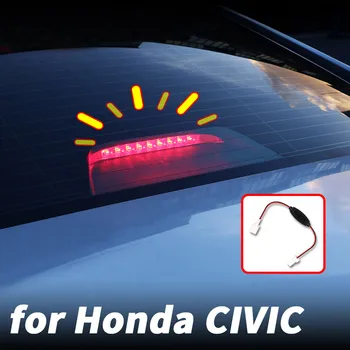 Задни стоп-сигнал, led проблесковый фар, предупредителен сигнал за спиране и паркиране, за Honda Civic, ремонт 10th Civic 2016-2021 Автомобилни аксесоари