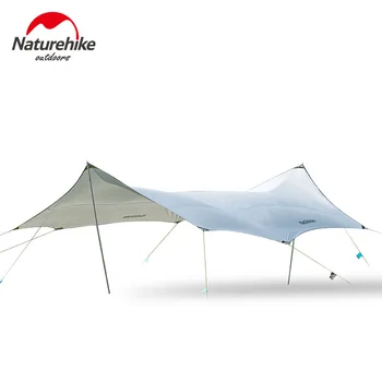 Naturehike Слънцезащитен крем със сребърно покритие, голям сенник за 8-10 души, авто блок, устойчив на дъжд и вода, сверхбольшая беседка за къмпинг