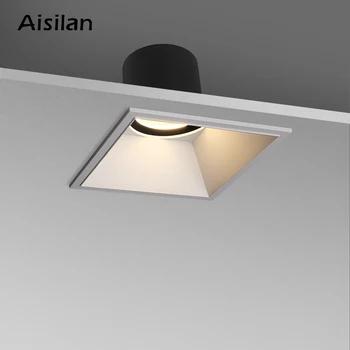 Aisilan led кв.-вградени прожектор 7 W CRI97, една лампа, насочена тавана хирургична лампа за коридора, хола