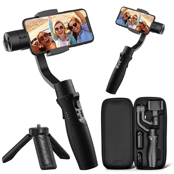 3-аксиален ръчно кардан сгъваем смартфон за запис на видео на мобилен телефон, видео блог, PTZ-стабилизатор, кардан подвес за мобилен телефон, смартфон iPhone 14