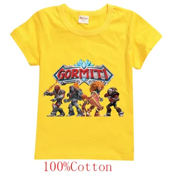 Модерна Детска Облекло Gormiti 2021, Лятна Памучен Тениска, Бебешки Блузи С Анимационни герои, Тениска За момчета, Домашни Тениски с къс ръкав За Момиченца