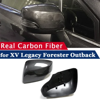 Капакът на огледалото за обратно виждане, за Subaru XV Forester, Legacy Outback От Настоящето Въглеродни Влакна, Странични Огледално Мивки, Допълнителна Рамка, Калъф, Протектор