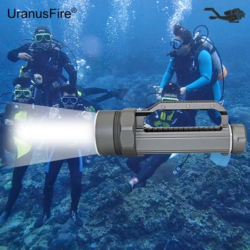 Фенерче за гмуркане 4x XM-L2 led фенерче, подводен фенер, водоустойчива лампа за водолази 4800 лумена 26650 Lanterna