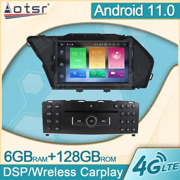 6 + 128 Г Android 11,0 За Mercedes Benz GLK X204 GLK300 GLK350 Авто Радио Мултимедиен Плейър Авто Видео GPS Навигация Главното Устройство ДПС