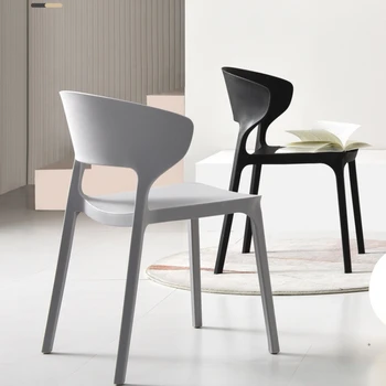Штабелируемые трапезни столове за тераса, пластмасови столове за дневна в скандинавски стил, модерни мебели за дома Sedie Da Pranzo A2