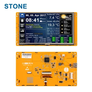 7-инчов TFT LCD дисплей с контролер Smart Touch Screen Монитор с интерфейс RS232/TTL 800*480 за промишлена употреба