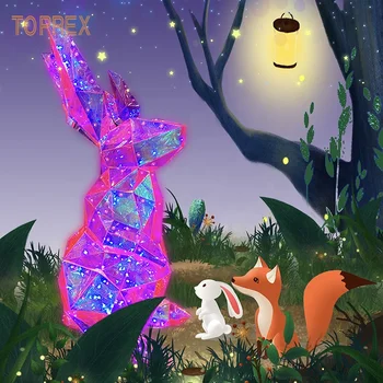 Нов дизайн toprex easter 3d, гирлянда от медна тел, висока ярък цвят, мечти, магия led лампа