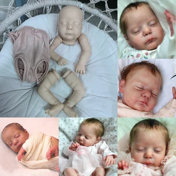 17-инчов комплект Nevaeh Reborn Baby Doll неокрашенный и в разглобено формата на Набор от кукли САМ Reborn Kit Bonecas Преродения