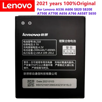 100% Тестван Висококачествен Оригинален BL210 За Lenovo A536 A606 S820 S820E A750E A770E А656 A766 A658T S650 Телефон Замени Батерията