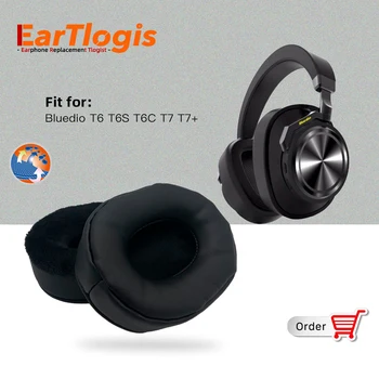 Сменяеми Амбушюры EarTlogis за Bluedio T6 T6S T6C T7 T7 + T 6 S C 7 + резервни Части За Слушалки Калъф За Слушалки Чаша Възглавници