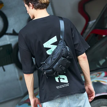 Водоустойчив ежедневни нагрудная чанта, мъжка богат на функции анти-кражба мъжка чанта през рамо, поясная чанта, спортна чанта на открито