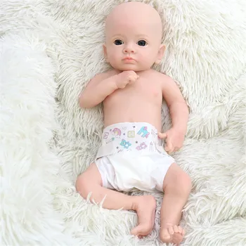 Нови 3D боядисани напълно почвени Силиконови комплекти Кукли Reborn Baby Doll с Характеристиките на органи на тялото момичета Реалистичен Комплект играчки За Новороденото си САМ