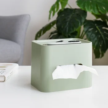 Кутия за салфетки хартиена кутия за маса за хол в скандинавски стил лесен и приятен функция кутия за съхранение, с дистанционно управление