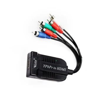 Wiistar Компонентен RGB Конвертор ypbpr компонент към HDMI ypbpr компонент/RGB + R/L аудио-Видео Адаптер за HDMI за XBOX HDTV