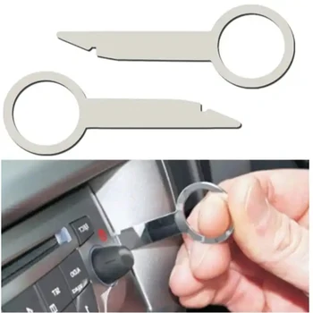 5 бр. инструмент за премахване на автомобилното радио, ключове, за да извадите CD стерео радио DVD, ключове за отключване, комплект инструменти за ремонт на автозвука