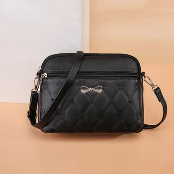 Нов дамски дизайнерски чанта от изкуствена кожа, чанти-тоут, портфейли, дамски модни чанти-месинджър, бродирани любов чанта през рамо