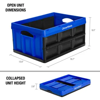 Пластмасов контейнер за съхранение на Royal Blue обем 3 опаковки по 8 литра, без капак, за възрастни - трайно решение за домашно съхранение и организация.