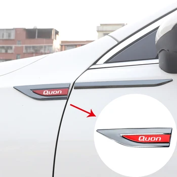 Етикети на крило с метална логото на колата, персонализирани декоративни странични маркери за Стайлинг на автомобили Nismo QUON с логото, автомобилни Аксесоари