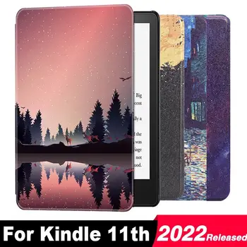 За Изцяло нов Kindle 11th 2022 Излиза с 6-инчов C2V2L3 Магнитен smart-калъф Защитно Фолио За екрана Калъф-за Награда Цветни Funda