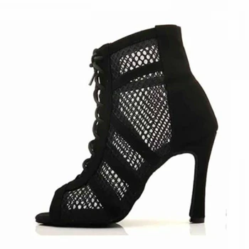 Evkoodance/ Танцови обувки за сватбени партита, черни обувки за латино танци, дамски обувки за салса танци с меки подметки, женски танцови обувки, обувки за партита