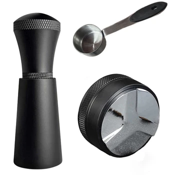 Инструменти за ръка еспресо WDT - кран за кафе от неръждаема стомана 53 мм, мешалка с игли 0,35 mm и 1 лъжичка за кафе