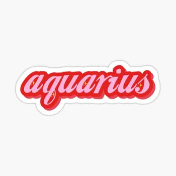 Ретро шрифт Aquarius от Gabyiscool, 5 бр., автомобилни стикери за прекрасната украса на дома, интериор, колата, смешно хладилник, всекидневна