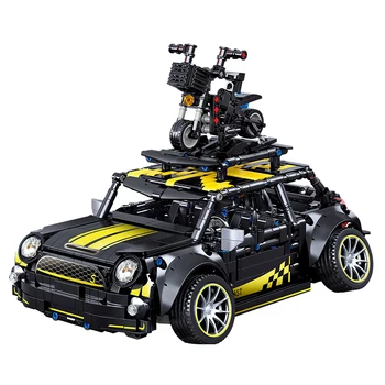 MOC City Механичен хай-тек Експерт Известен Мини Спортна Кола Строителни Блокове Тухли Състезателна Кола Играчки За Коледни Подаръци за Деца