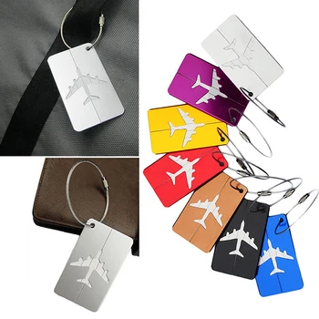 Алуминиев багажа за пътуване в самолет, багажная етикет, идентификационен адрес, поименна етикет за куфар