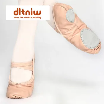 Дамски професионална балетна обувки, чехли, дамски обувки за момичета, детски обувки за деца, женски обувки за танци от естествена кожа, обувки с отделна подметка