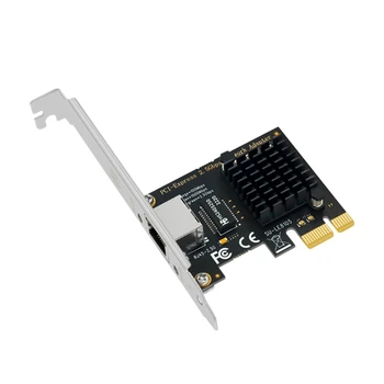 Ethernet Адаптер, PCIE до 2,5 Gb мрежова карта на 2,5 Gbit/с RTL8125BG Чип за 2500 М Бърза Интернет, за настолен КОМПЮТЪР Бързо