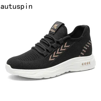 Autuspin Air Mesh Black спортни обувки 2023 Летни улични ежедневни маратонки за бягане Дамски модни дишаща вулканизированная обувки