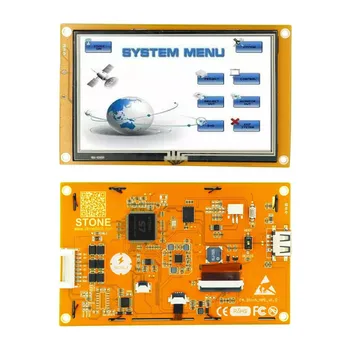 4.3-Инчов дисплей Модул LCD-TFT HMI Интелектуална серия RS232/TTL със Съпротивление Сензорен панел за Контрол на Промишленото оборудване